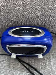 LL Bean Vintage Blue AM FM Weather Radio Alarm Clock Preowned