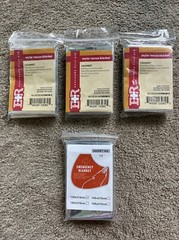 LOT OF 4 Silver Mylar Thermal Reflective Emergency Survival Space Rescue Blanket