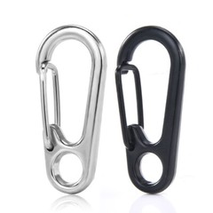 10Pcs Mini Paracord Carabiner Snap Spring Clips Hook Keyrings EDC Survival Tool