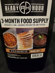 NEW! • READY HOUR 3 MONTH FOOD SUPPLY 25 year shelf life SURVIVAL KIT • BUCKET 1