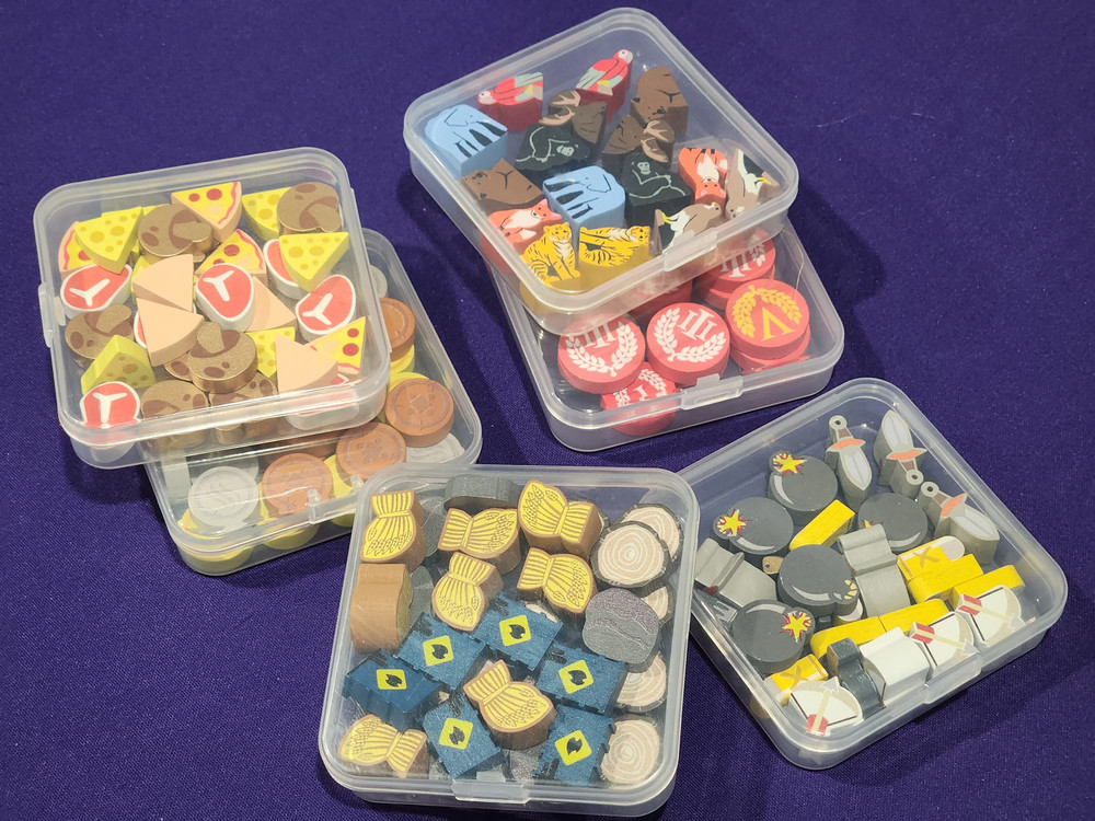 Game Pieces Gift Set with plastic case