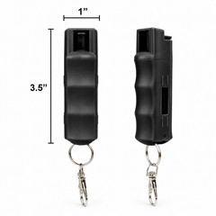 3 PACK Burn Pepper Spray 1/2oz Self Defense Security Keychain Black