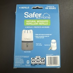 6x Safer Home SH1200R4R Natural Mosquito Repellent Refills 4 Pads ea NEW Sealed