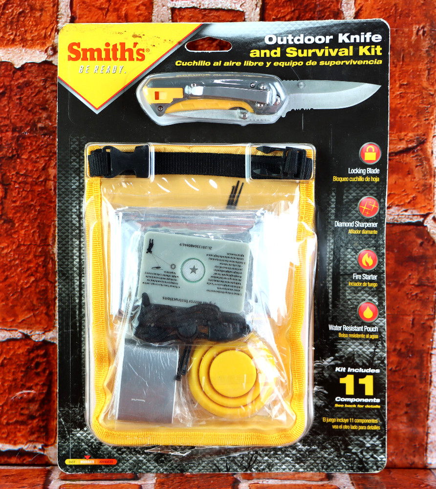 Smith’s 50540 Outdoor Survival Sharpener Fire Starter Knife Kit