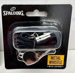 x3 Spalding Metal Whistle With Lanyard Model 8309SP