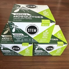 3 Pack – Stem Mosquito Repellent Wipes, 10 Count ( 30 Total Wipes )