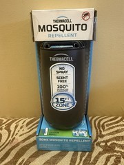Thermacell Fuel-ZoneGuard Base Fuel Powered Mosquito Repeller DEET Free Black