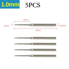 5pcs/set 0.8-2.5mm Drill Bits For Jade Jewelry Fiber Glass Porcelain Tile Drilli