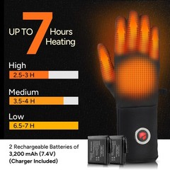 Dr.Prepare Heated Gloves For Men Women 3200Mah Rechargeable Electric Battery