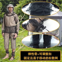 Breathable, visible, lightweight mesh clothing, mesh insect jacket and pants