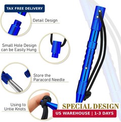 Paracord Knotters Tool Marlin Spike With 3 Pieces FID, Stainless Steel Needle, L