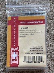 LOT OF 4 Silver Mylar Thermal Reflective Emergency Survival Space Rescue Blanket