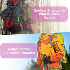12 Pcs Emergency Whistle Survival,Gather Team Members Outdoors,Hyper Whistle Key