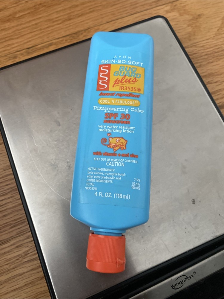 Avon Skin So Soft Bug Guard Plus SPF 30 Lotion 4 oz. NOS Old Formula SEALED 2004