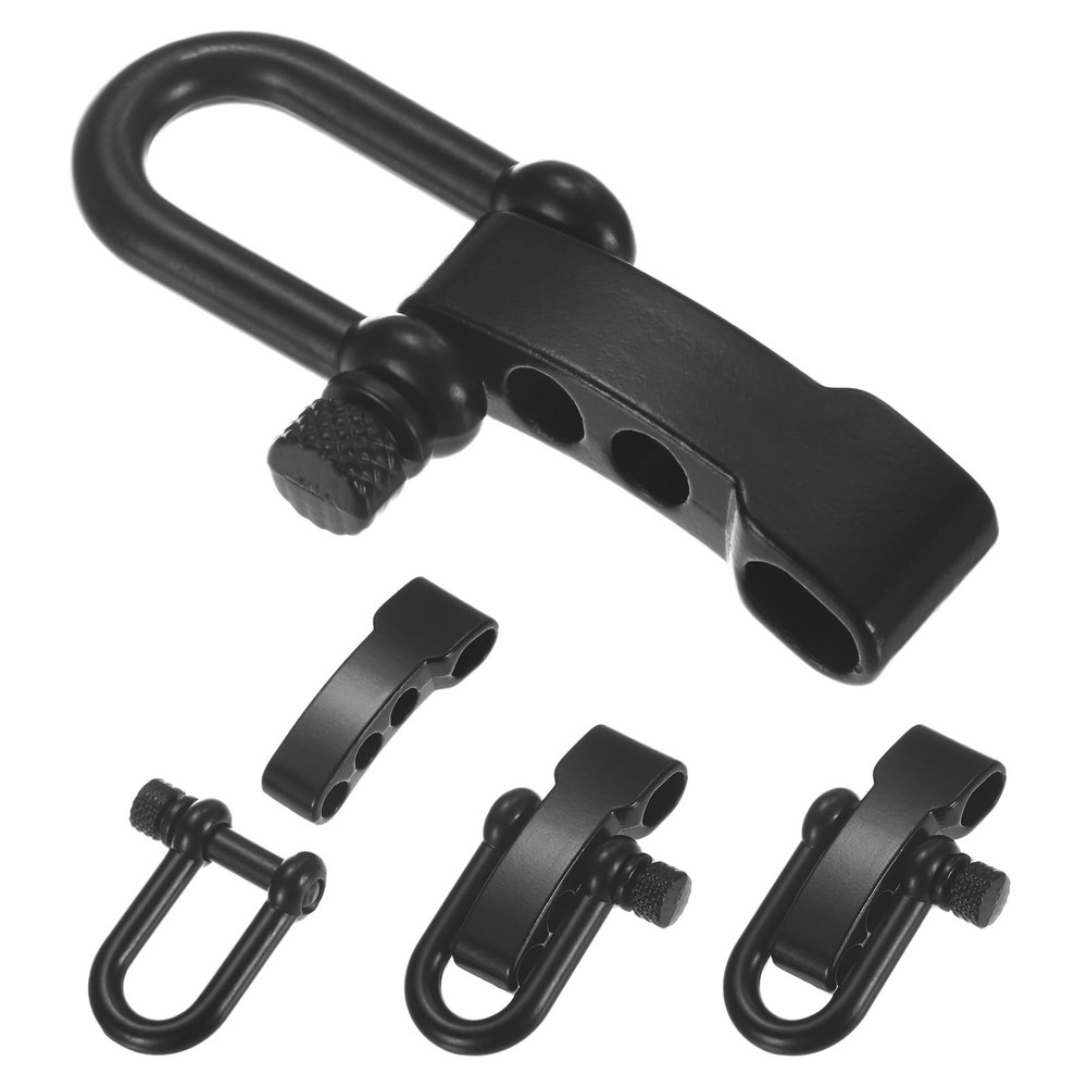 Paracord Bracelet Shackle Buckle [4PCS] – Adjustable Metal U Bow Shackle Use …