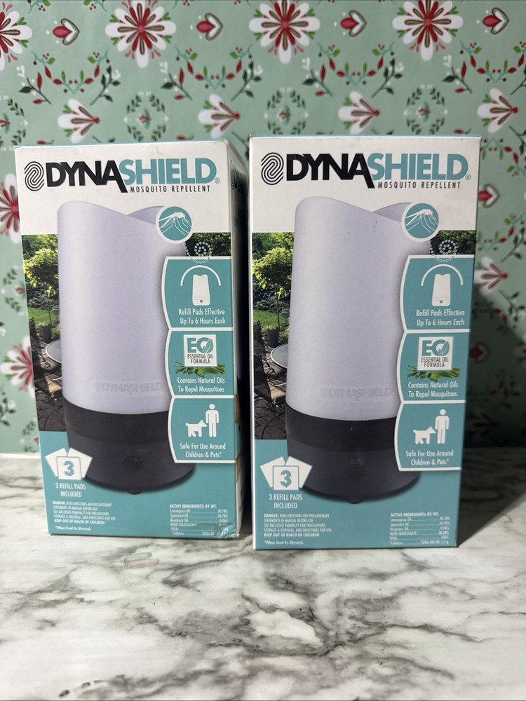 DYNASHIELD Mosquito Repellent Non Pesticide Portable Battery Operated 2pack
