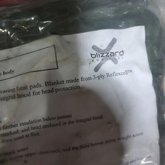 Blizzard Survival Heat Blanket Military surplus exp 2012 devgru Corpsman medic