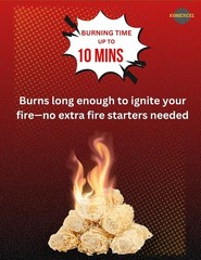 Fire Starter 130 Pcs Wood Pellet Natural Quick Ignition Long Burn