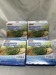 PIC Citronella Mosquito Repelling Coils 4 Packs, 16 Coils, Ship Next Day