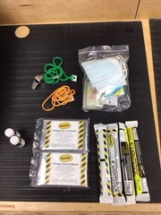 Small Survival Kit Tool Lot | Water Purification Tablets | Blankets | Glowsticks