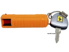 2 Police Magnum pepper spray .50oz orange molded keychain defense protection