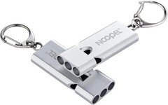 Three-Chamber Survival Whistles – Keychain & Lanyard for Emergency Situations