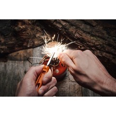Exotac polySTRIKER Ultra-Light Ferrocerium Rod Firestarter – Blaze Orange