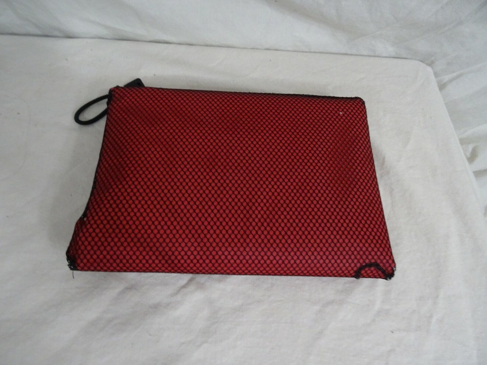 Emergency Rain Poncho in carry pouch Burgundy One size Adult NEW