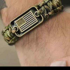 Paracord Bracelet USA Flag Survival Bracelet VARIOUS COLORS NEW