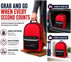 72 Hour Emergency Kit for 2 People Backpack First Aid Food Water Power Station