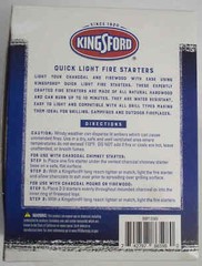 Kingsford 32 Pieces Quick Light Fire Starters for Charcoal & Firewood-Combo Ship