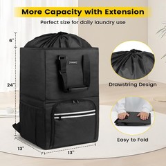 Vorspack Laundry Bag Backpack – Extra Large Laundry Bags with Shoulder Straps…