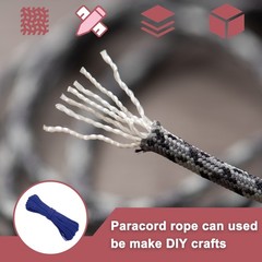 550lb 200ft Paracord Rope, 4mm 7 Wire Camping Tent Rope Navy Blue
