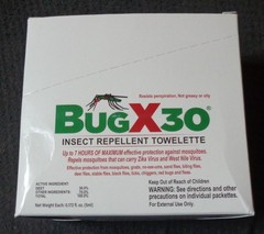 CoreTex BugX30 30% DEET Insect Repellent Towelettes