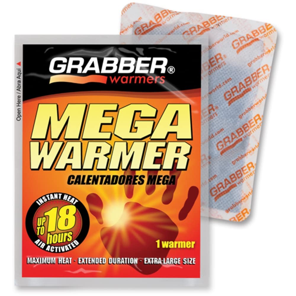 Grabber Mega Warmers, 18+ Hours Maximum Heat- 1 Count , 1.9 Ounce, B003kyx2ui