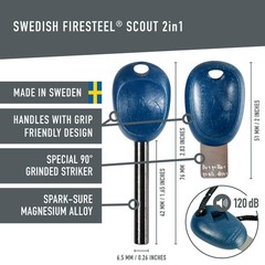 Light My Fire Flint Fire Starter Ferro Rod Survival Tool Scout Fire Steel Bus…