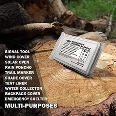 EVERLIT Survival Emergency Mylar Thermal Blankets -Space Blanket Survival kit Ca
