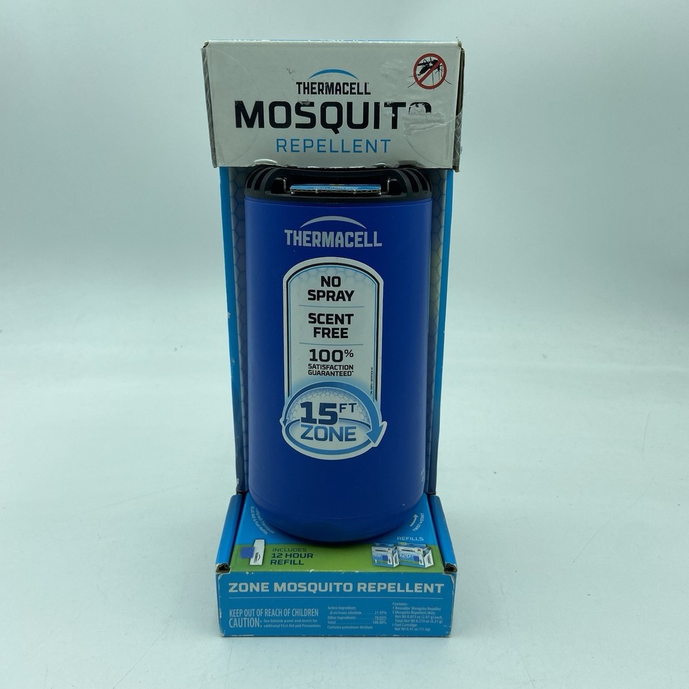 Thermacell Patio Shield Zone Mosquito Repellent Blue Brand New