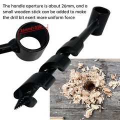 Carbon Steel Manual Auger Manual Survival Drill Center Drill Outdoor Hand Drill
