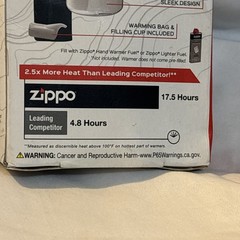 Zippo Refillable 12 Hour Hand Warmer Matte Black New In Box Unsealed
