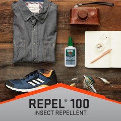 Repel 100 Mosquito and Insect Repellent, 4 Ounces, With DEET, 10-Hour Protection