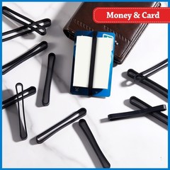 Shappy 36 Pieces 3 Inches Silicone Rubber Bands Elastic Wrapping Black