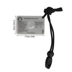Survival Emergency Signal Mirror With Lanyard Reflector Glass Mirror Forˇ