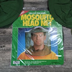 3 Coghlan’s Deluxe Fine, Mesh, Mosquito Head Net Green Outdoor Fishing Gear Hat