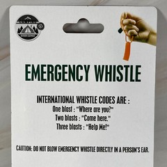Lot of 3 Loud Pealess Emergency Whistles with Lanyard Outdoors Camping Hiking