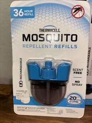 NEW Thermacell Mosquito Repellent 20FT Zone 12 Hour + Bonus 36 Hour Refill