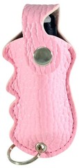 Pepper Defense 3-PACK OC Pepper Spray w/ UV Dye – Zebra Pink & Leopard Holsters