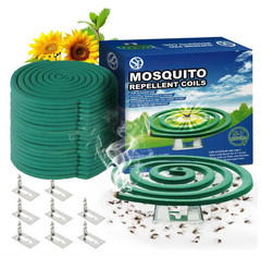 Mosquito Repellent Coils Outdoor – 16 Coils & 8 Stands, 10ft Range