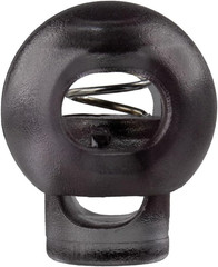 Clear Plastic Single Hole Spring Loaded Cord Locks – Multiple Sizes, Colors, and
