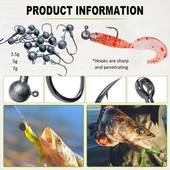FREE FISHER 306pcs Fishing Lure Accessories Kit Including Medium,